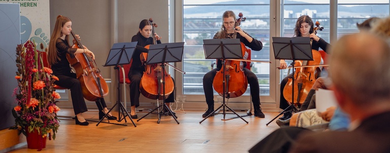 Cellissimo bei der Plakettenverleihung „Gesunde Volksschule"