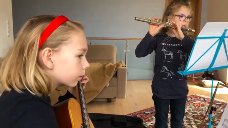 Ein Duett aus dem Fernunterricht