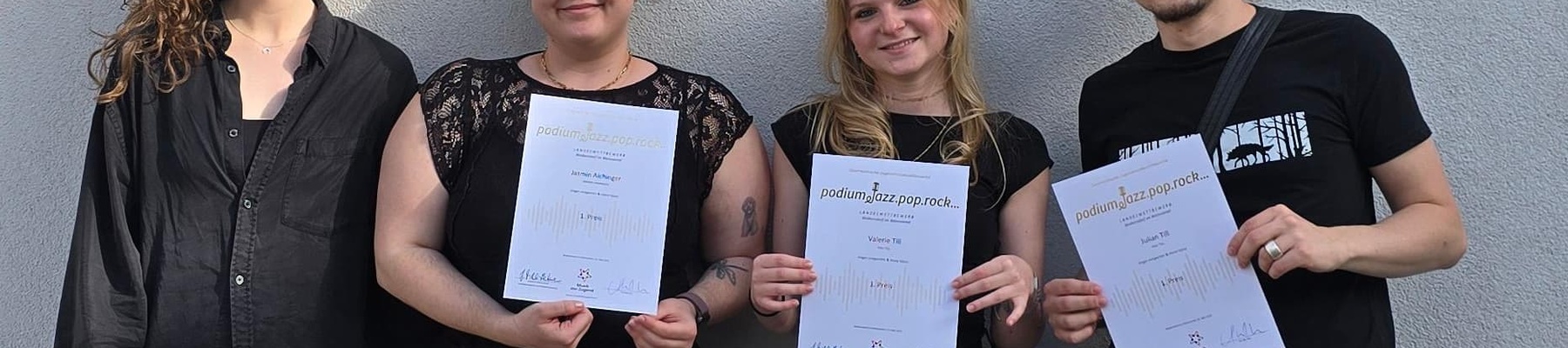 Große Erfolge beim Landeswettbewerb podium.pop.rock.jazz